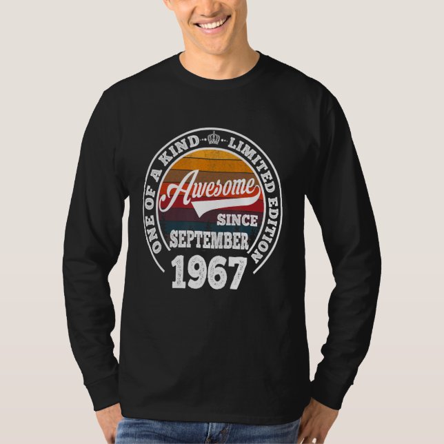 Camiseta Increíble desde septiembre de 1967 55º cumpleaños  (Anverso)