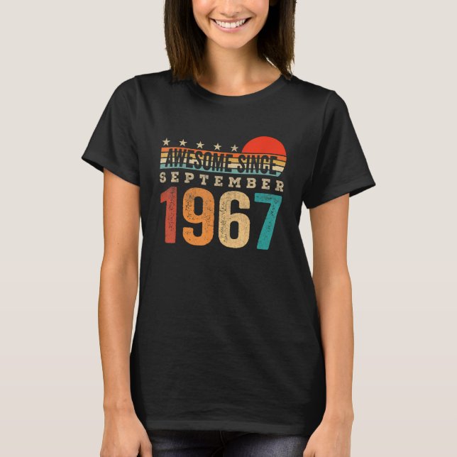 Camiseta Increíble desde septiembre de 1967 55º cumpleaños  (Anverso)