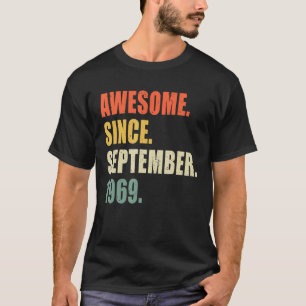 Camiseta Increíble desde septiembre de 1969 Cumpleaños de 5