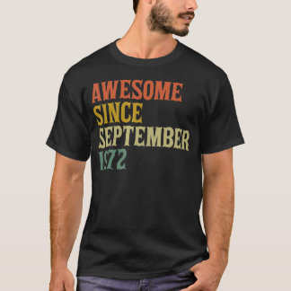 Camiseta Increíble desde septiembre de 1972 50º cumpleaños