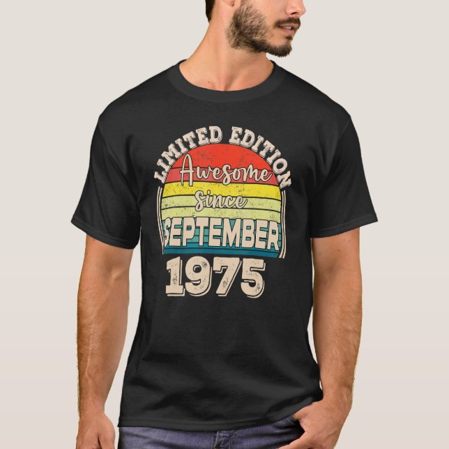 Camiseta Increíble desde septiembre de 1975 nació en septie (Anverso)