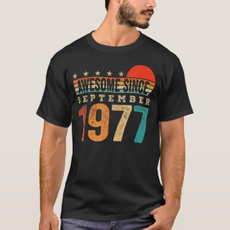 Camiseta Increíble desde septiembre de 1977 45º cumpleaños