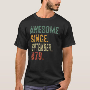Camiseta Increíble desde septiembre de 1979 44º cumpleaños