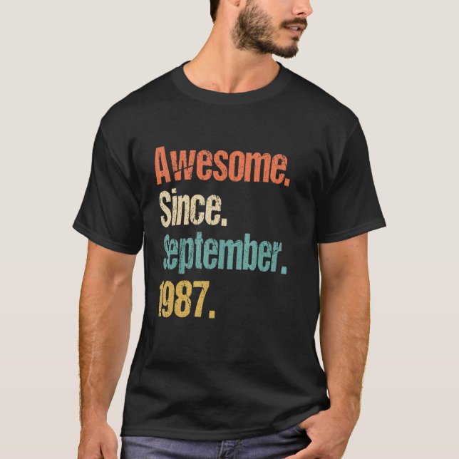 Camiseta Increíble desde septiembre de 1987 35ª cosecha de  (Anverso)