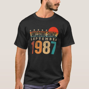 Camiseta Increíble desde septiembre de 1987 35º cumpleaños 