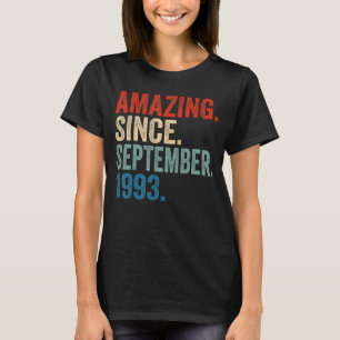 Camiseta Increíble desde septiembre de 1993 29º cumpleaños 