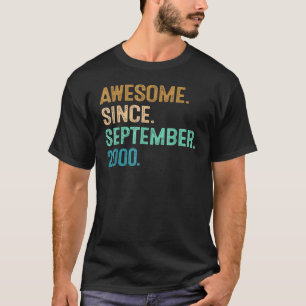 Camiseta Increíble desde septiembre de 2000 22º cumpleaños 