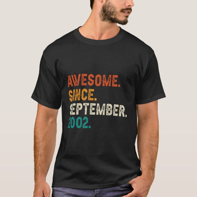 Camiseta Increíble desde septiembre de 2002 21 años (Anverso)