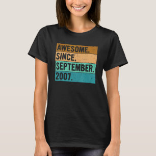 Camiseta Increíble desde septiembre de 2007 15º cumpleaños 