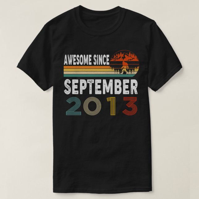 Camiseta Increíble desde septiembre de 2013 (Diseño del anverso)