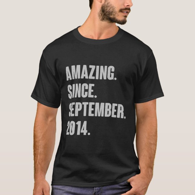 Camiseta Increíble Desde Septiembre De 2014 Regalo De Cumpl (Anverso)