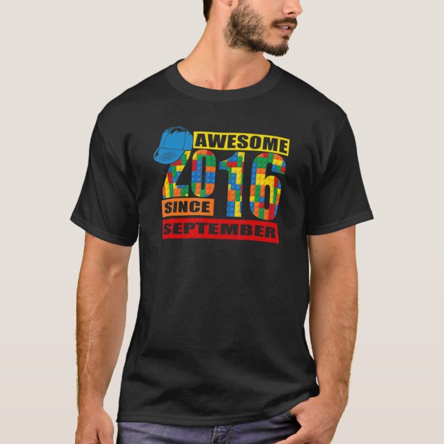 Camiseta Increíble desde septiembre de 2016 Cumpleaños B de (Anverso)
