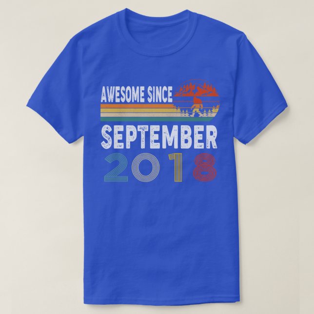 Camiseta Increíble desde septiembre de 2018 (Diseño del anverso)