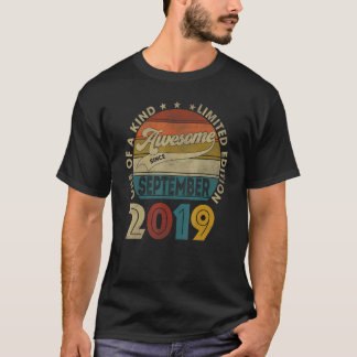 Camiseta Increíble desde septiembre de 2019 3 años de edad