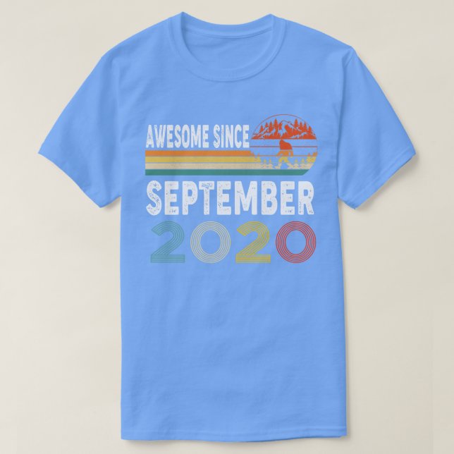 Camiseta Increíble desde septiembre de 2020 (Diseño del anverso)