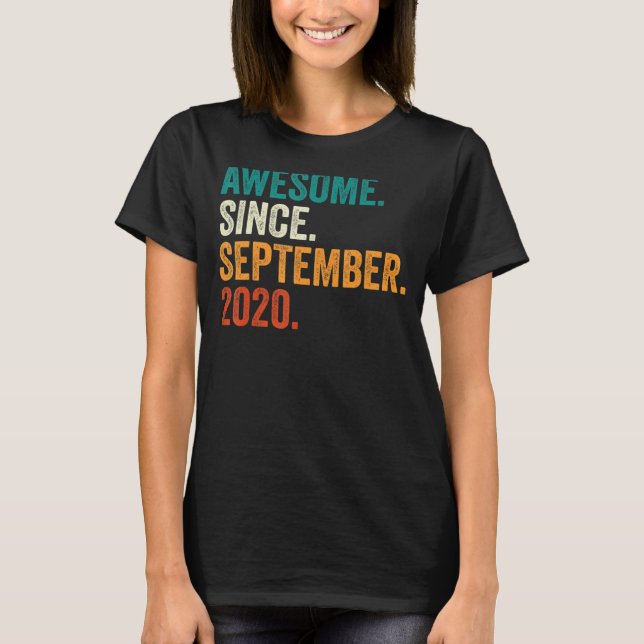 Camiseta Increíble desde septiembre de 2020, segundo cumple (Anverso)