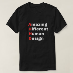 Camiseta Increíble Diseño Humano Diferente - Orgullo TDAH