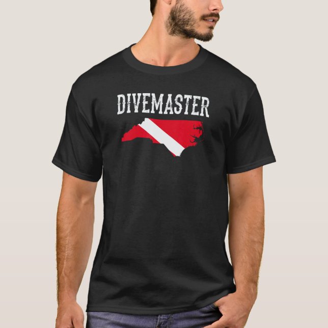 Camiseta Increíble Divemaster de Carolina del Norte Buceo I (Anverso)