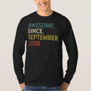 Camiseta Increíble edad de 13 años desde septiembre de 2009