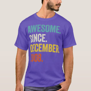 Camiseta Increíble edad de 14 años desde diciembre de 2008: