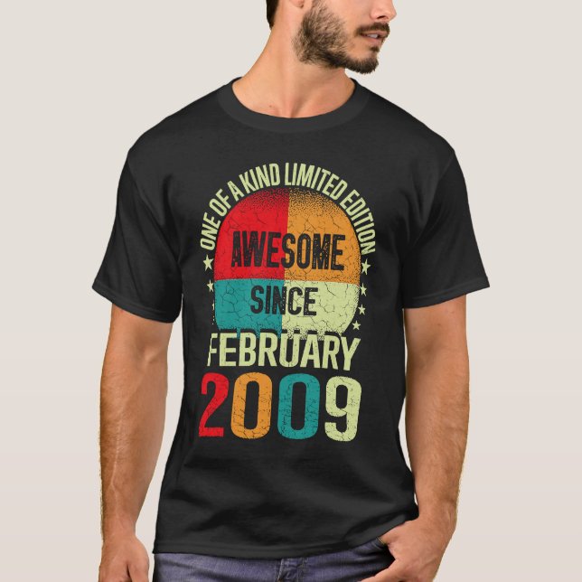 Camiseta Increíble edad de 14 años desde el cumpleaños 2009 (Anverso)