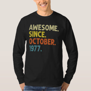 Camiseta Increíble edad de 45 años desde octubre de 1977: 4