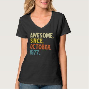 Camiseta Increíble edad de 45 años desde octubre de 1977: 4