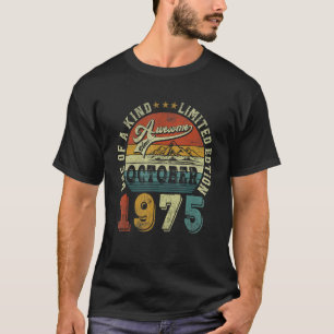 Camiseta Increíble edad de 47 años desde octubre de 1975