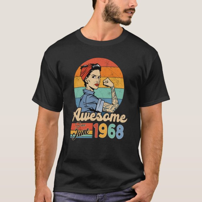 Camiseta Increíble edad de 55 años desde el cumpleaños de j (Anverso)