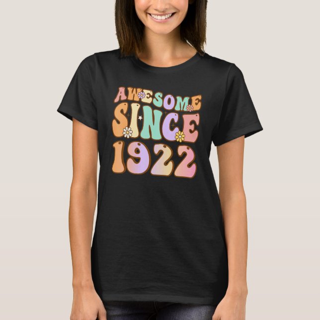 Camiseta Increíble edad desde 1922: 101º cumpleaños (Anverso)