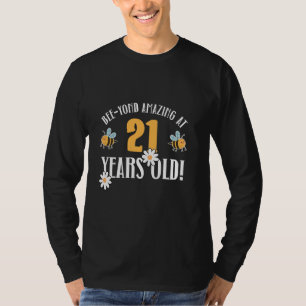 Camiseta ¡Increíble el cumpleaños número 21 de los 21 años!