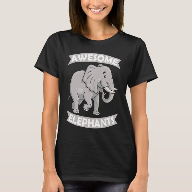 Camiseta Increíble Elefantes Zoo Circus Elephant conservado (Anverso)