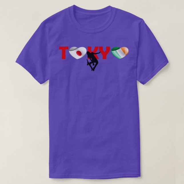 Camiseta Increíble equipo de Skateboarding en Tokio Team Ir (Diseño del anverso)