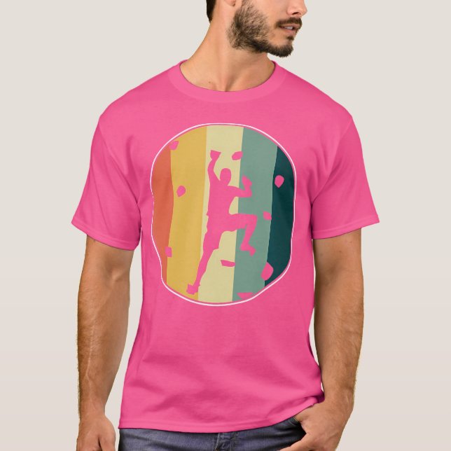 Camiseta Increíble escalada en la montaña rock de los muros (Anverso)