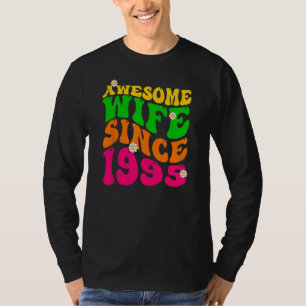 Camiseta Increíble esposa desde el aniversario de Boda de 1