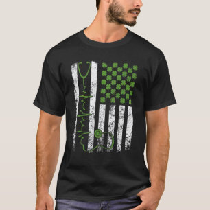 Camiseta Increíble estetoscopio bandera estadounidense enfe