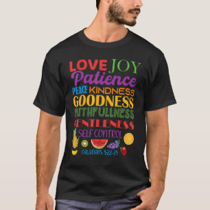 Camiseta Increíble Gálatas Fruta Del Espíritu Religioso