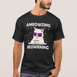 Camiseta Increíble Gato Mañana Mamá Gato Hermoso Papá Gato