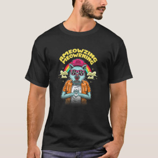 Camiseta Increíble Gato Mañana Mamá Gato Hermoso Papá Gato 