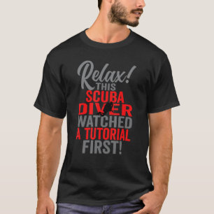 Camiseta Increíble Hombre Sarcástico Buceador Hombre Vio Un