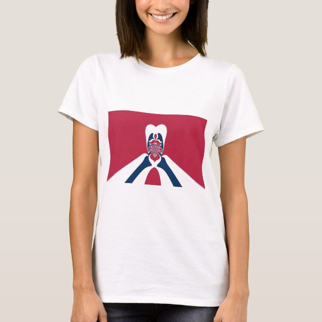 Camiseta Increíble impresión de arte abstracto de E.T. (Anverso)
