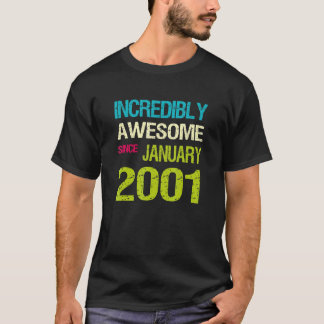 Camiseta Increíble Increíble Desde El Cumpleaños De Enero D