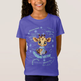Camiseta Increíble Jirafa de Invierno – Lindo Diseño de Con