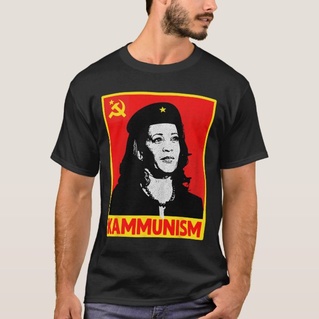 Camiseta Increíble Kamala Harris Kammunismo Comunismo Harri (Anverso)