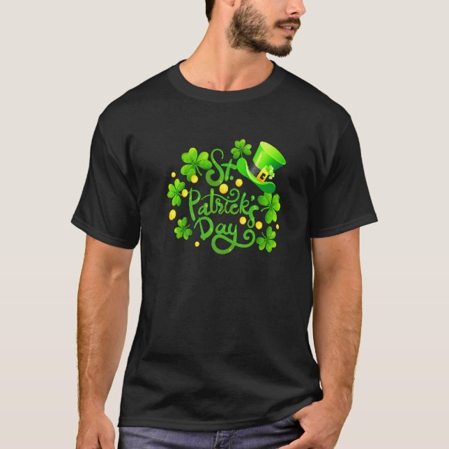 Camiseta Increíble Leprechaun y Shamrock para St Patrick's  (Anverso)