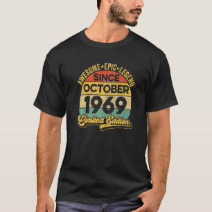 Camiseta Increíble leyenda desde octubre de 1969 53 años de