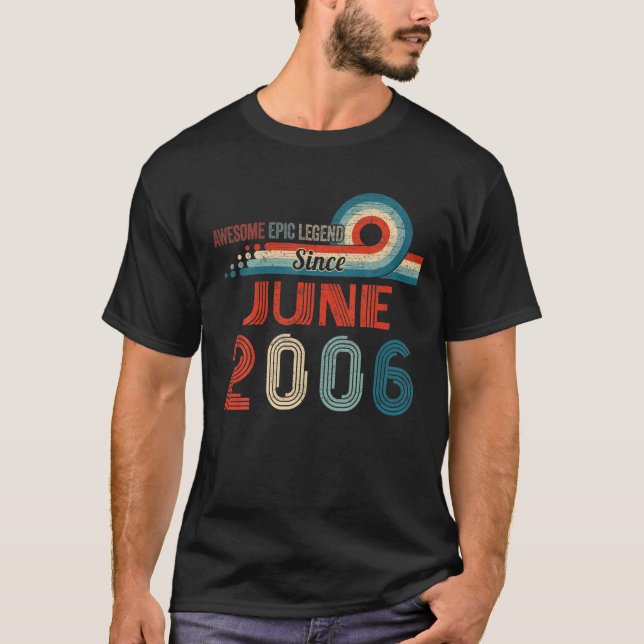 Camiseta Increíble Leyenda Épica Desde Junio De 2006 16º Cu (Anverso)