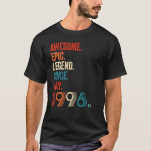 Camiseta Increíble leyenda épica desde mayo de 1996 26 cump