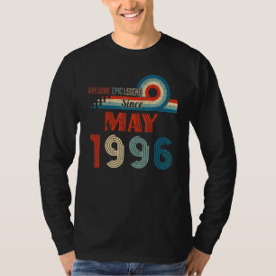 Camiseta Increíble leyenda épica desde mayo de 1996 26 cump
