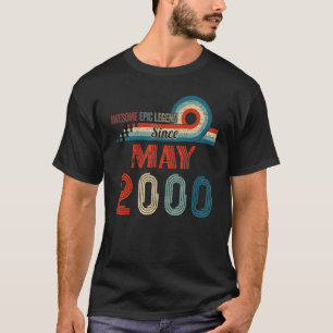 Camiseta Increíble leyenda épica desde mayo de 2000 22º cum